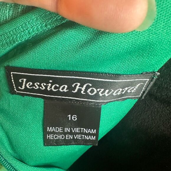 Jessica Howard Green Lace Dress size 16 - Picture 13 of 14